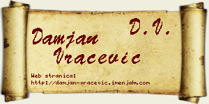 Damjan Vračević vizit kartica